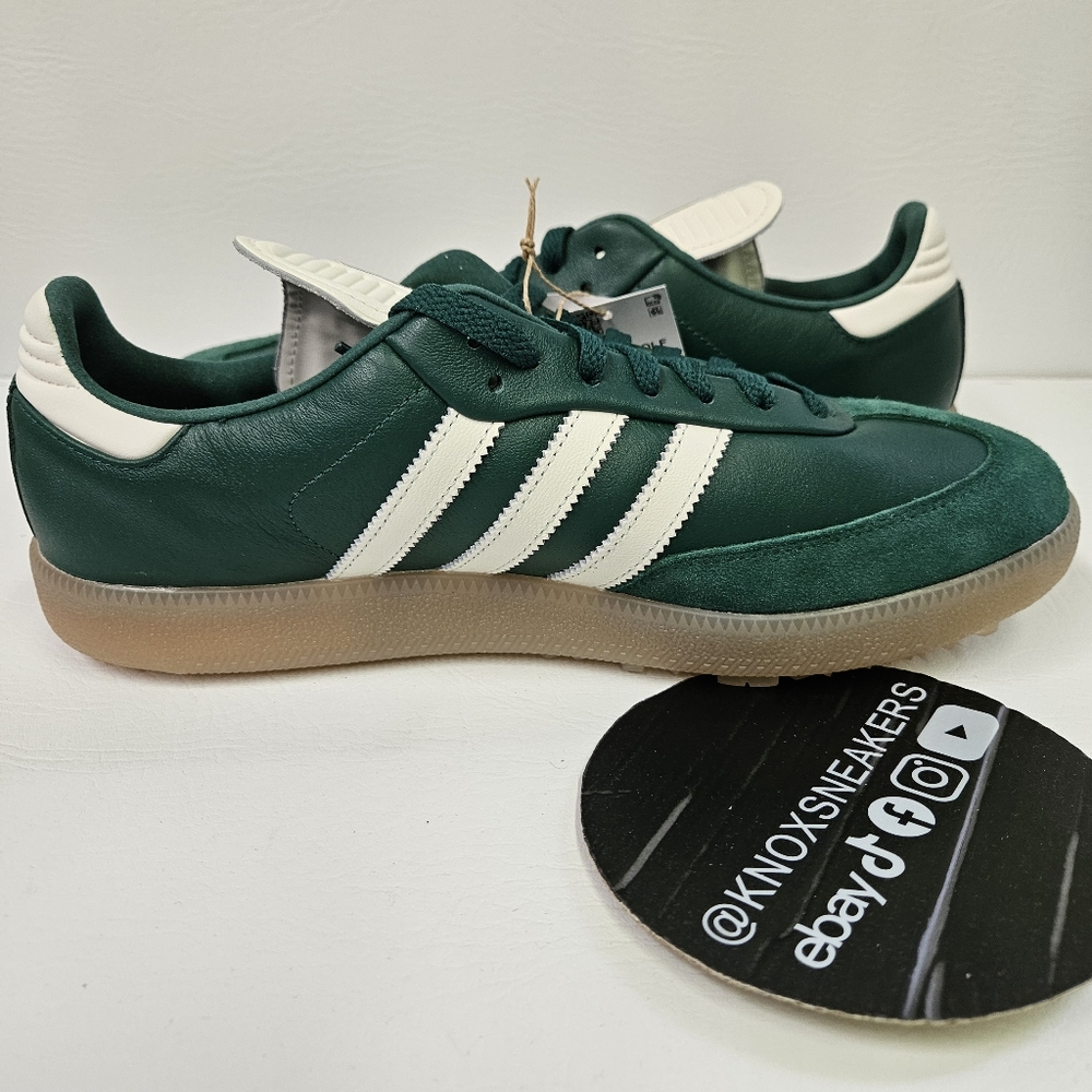 Adidas Samba Golf Collegiate Green White Gum Suede JP8652 Men's Size 11.5 - Picture 5 of 7